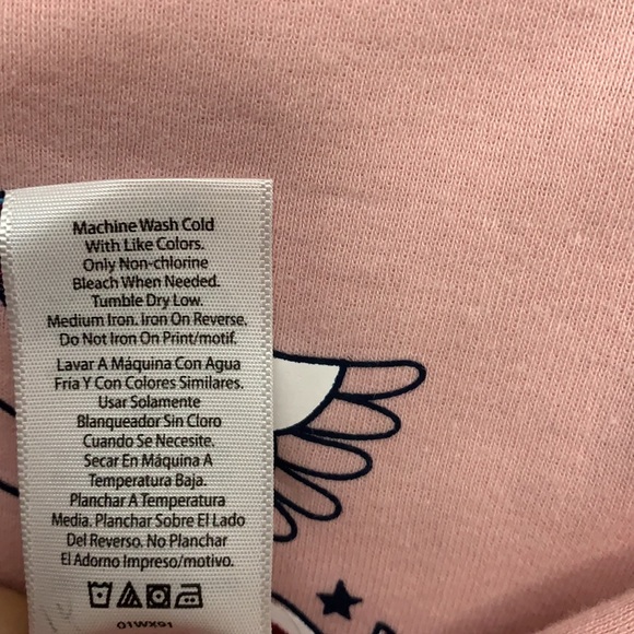 Wonder Nation Girls' Unicorn Cotton Sleep Set, 2 Piece - Picture 7 of 9